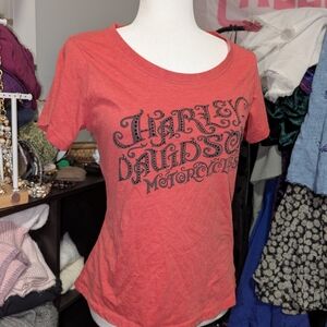 Rhinestone Harley-Davidson Sunset Tee